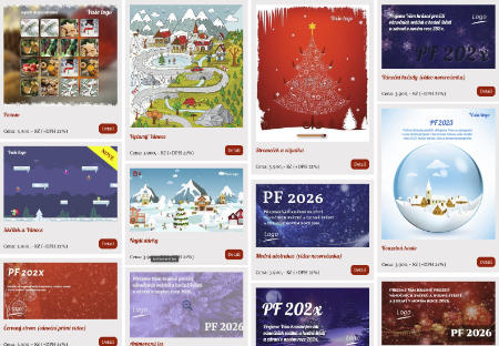 PF 2026 animované, video novoročenky, vánoční přání