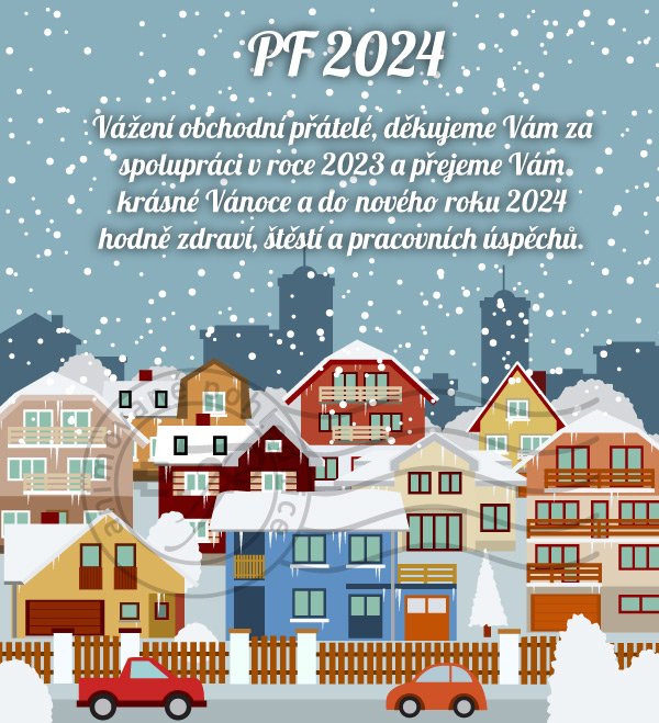 Zimní motiv- novoročenka, vánoční přání, PF 2023
